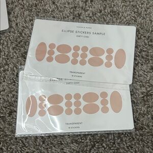 Cloth & Paper Transparent Ellipse Stickers - Dirty Chai
